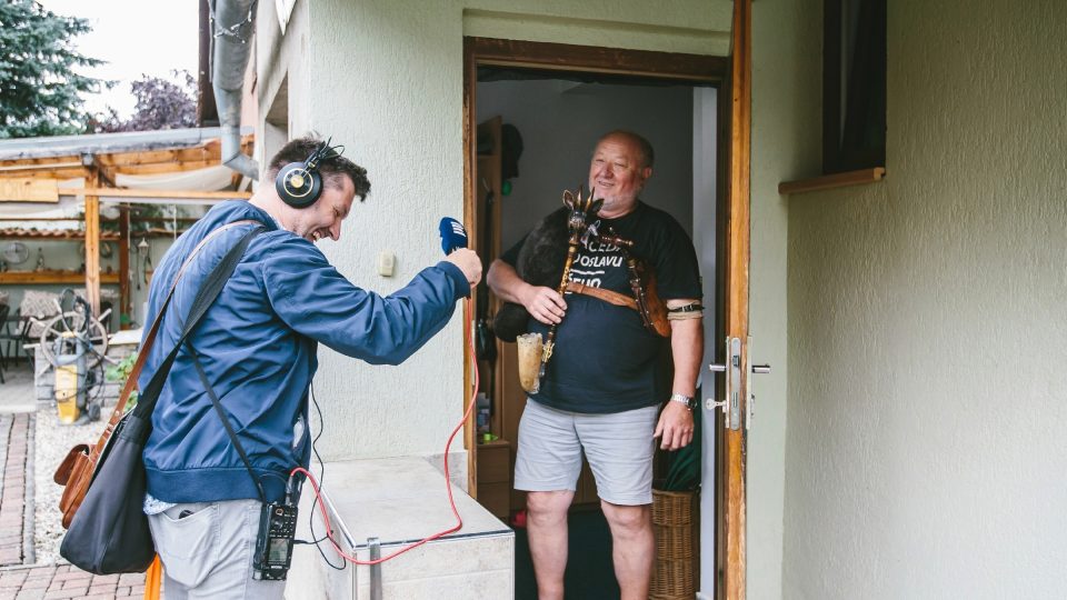 Vladislav Chaloupek nás přivítal s dudami