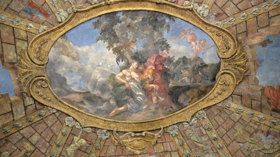 Sala terrena s Reinerovými freskami