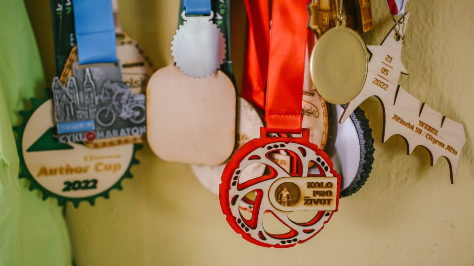 Medaile z Vladimírových závodů na kole | foto: Jana Volková Medaile z Vladimírových závodů na kole