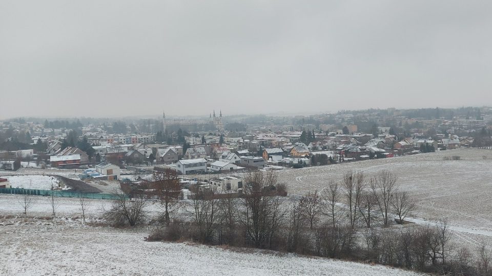 Výhled z horní plošiny nové litomyšlské rozhledny