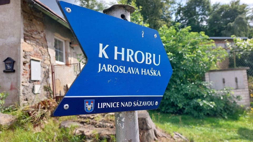 Haškova místa jsou v Lipnici dobře označená