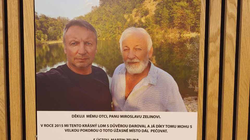 Miroslav Zelina předal péči o lom svému synovi Martinovi | foto: Silvie Pospíšilová, Český rozhlas Miroslav Zelina předal péči o lom svému synovi Martinovi