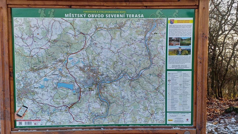 Erbenova vyhlídka patří do městského obvodu Severní Terasa