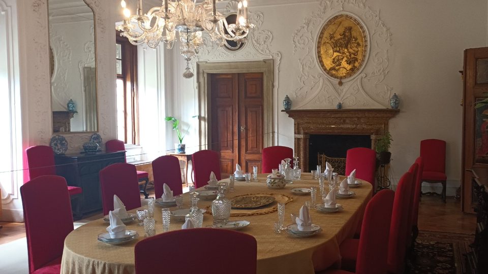 Ve velké jídelně se pořádaly hostiny | foto: Silvie Pospíšilová, Český rozhlas Ve velké jídelně se pořádaly hostiny