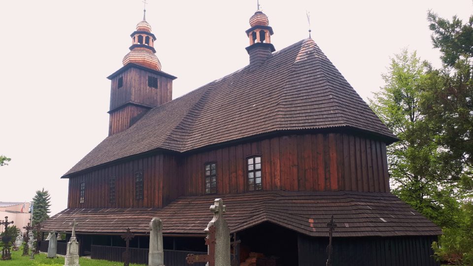 Dřevěný kostel Všech svatých v Sedlištích