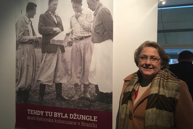 Dolores Liliana Bata Arambasic při zahájení výstavy | foto: Roman Verner,  Český rozhlas
