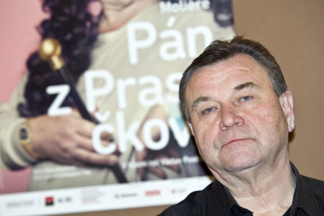Tisková konference k nové inscenaci Pán z Prasečkova,  Václav Postránecký | foto: Filip Jandourek