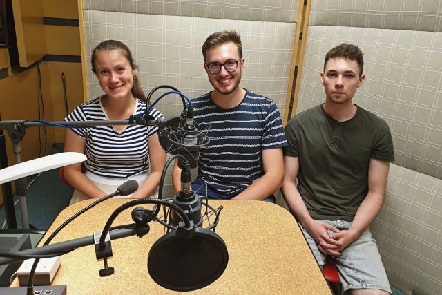 Studenti JAMU Eliška Kánská,  Jan Rec a Filip Gažo | foto: Alena Blažejovská,  Český rozhlas